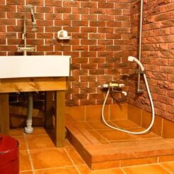 ペンションアロンの足洗い場